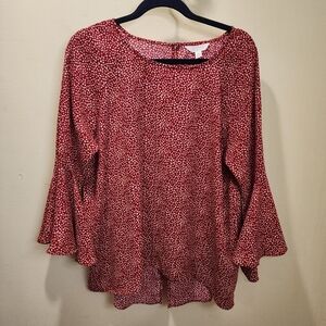 LC Lauren Conrad Relaxed Fit bell Sleeves top size XL